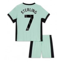 Otroški Nogometni dresi Chelsea Raheem Sterling #7 Tretji 2023-24 Kratek Rokav (+ Kratke hlače)